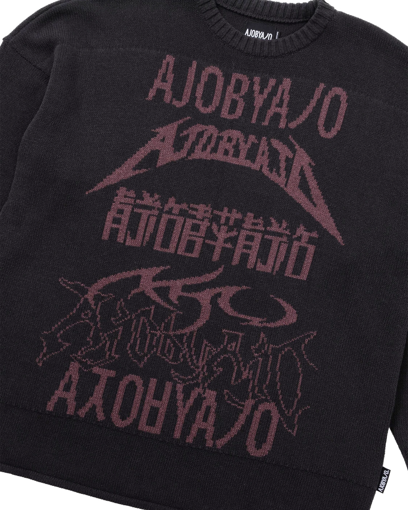 【AJO AJOBYAJO】24SS★ Total Logo High-Twist Yarn Sweater セール】【AJOBYAJO】Total Logo High-Twist Yarn Sweater